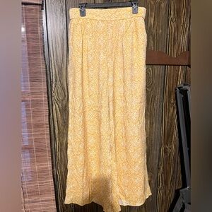 Yellow Patterned Women's Pants